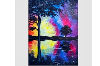 Paint Nite: Rainbow Galaxy Reflection